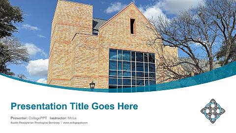 Austin Presbyterian Theological Seminary Course/Courseware Creation PPT Template
