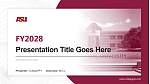 Arizona State University-West Academic Presentation/Research Findings Report PPT Template