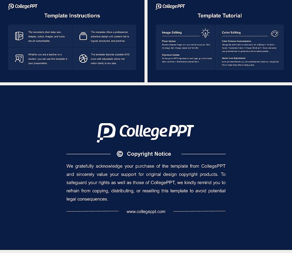 Mission University Course/Courseware Creation PPT Template16:9 ratio PPT effect preview image5
