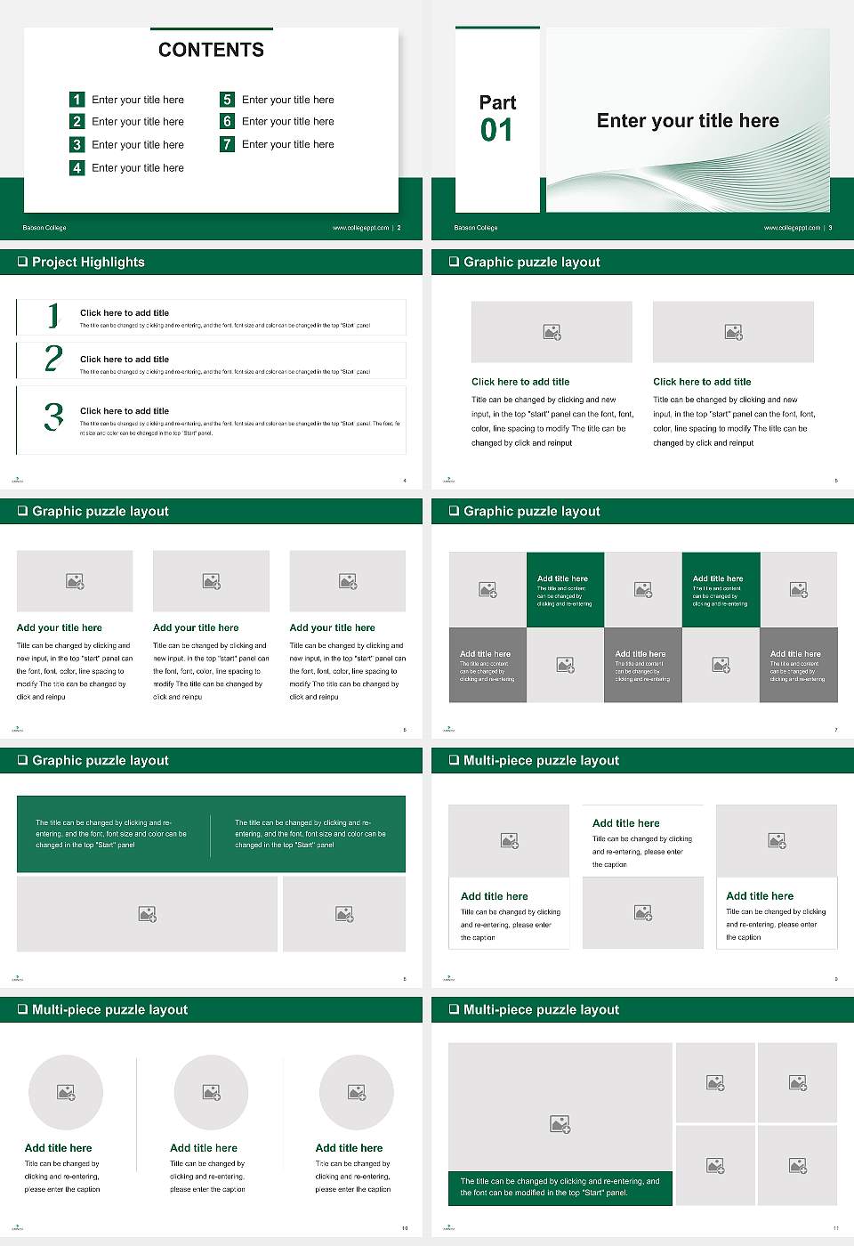 Babson College General Purpose PPT Template16:9 ratio PPT effect preview image2