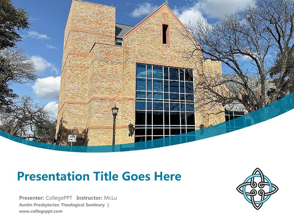 Austin Presbyterian Theological Seminary Course/Courseware Creation PPT Template4:3 ratio PPT effect preview image5