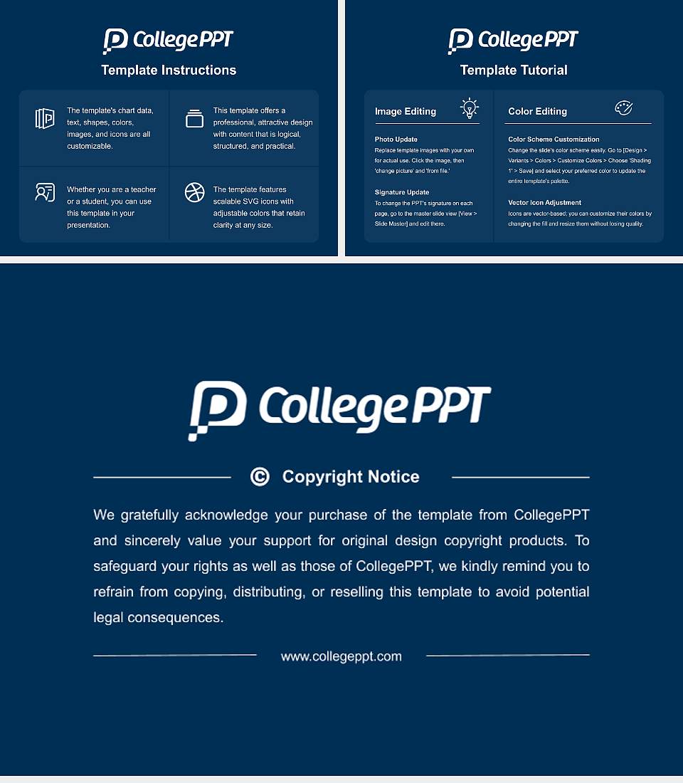 Augusta University Course/Courseware Creation PPT Template4:3 ratio PPT effect preview image5
