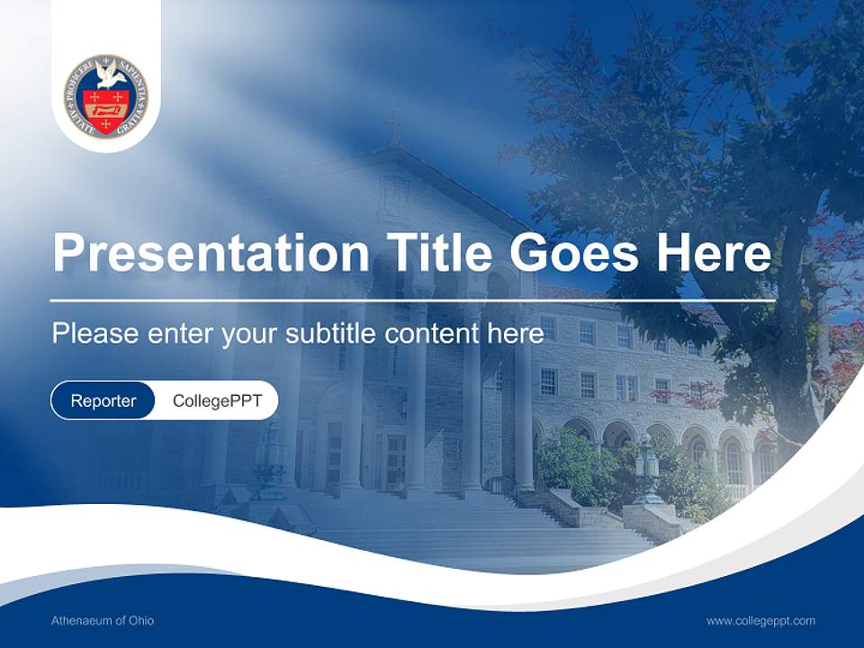 Athenaeum of Ohio Lecture Sharing and Networking Event PPT Template4:3 ratio PPT effect preview image4