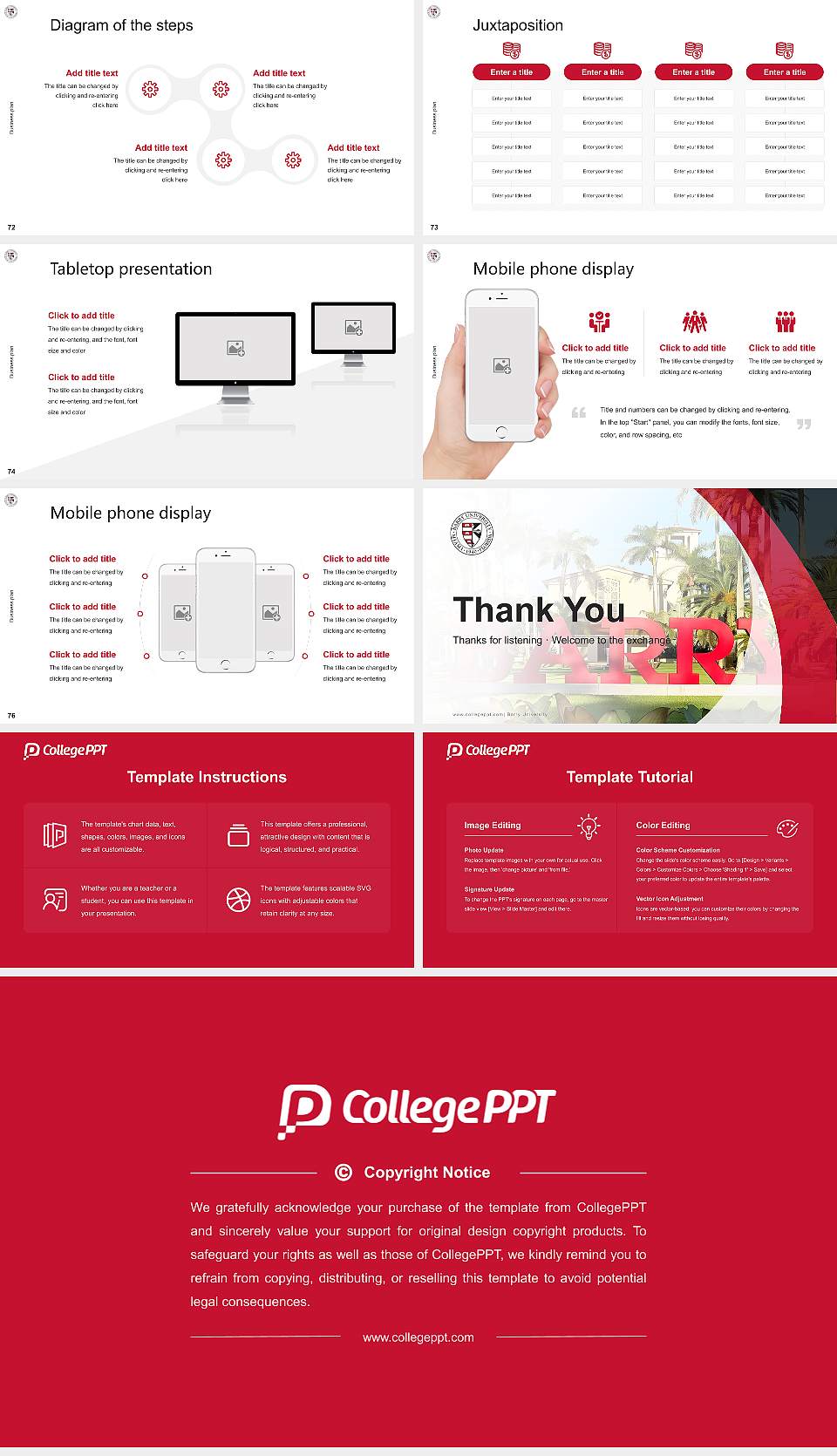 Barry University Competition/Entrepreneurship Contest PPT Template16:9 ratio PPT effect preview image9