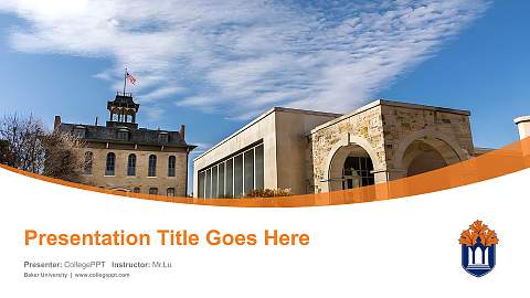 Baker University Course/Courseware Creation PPT Template