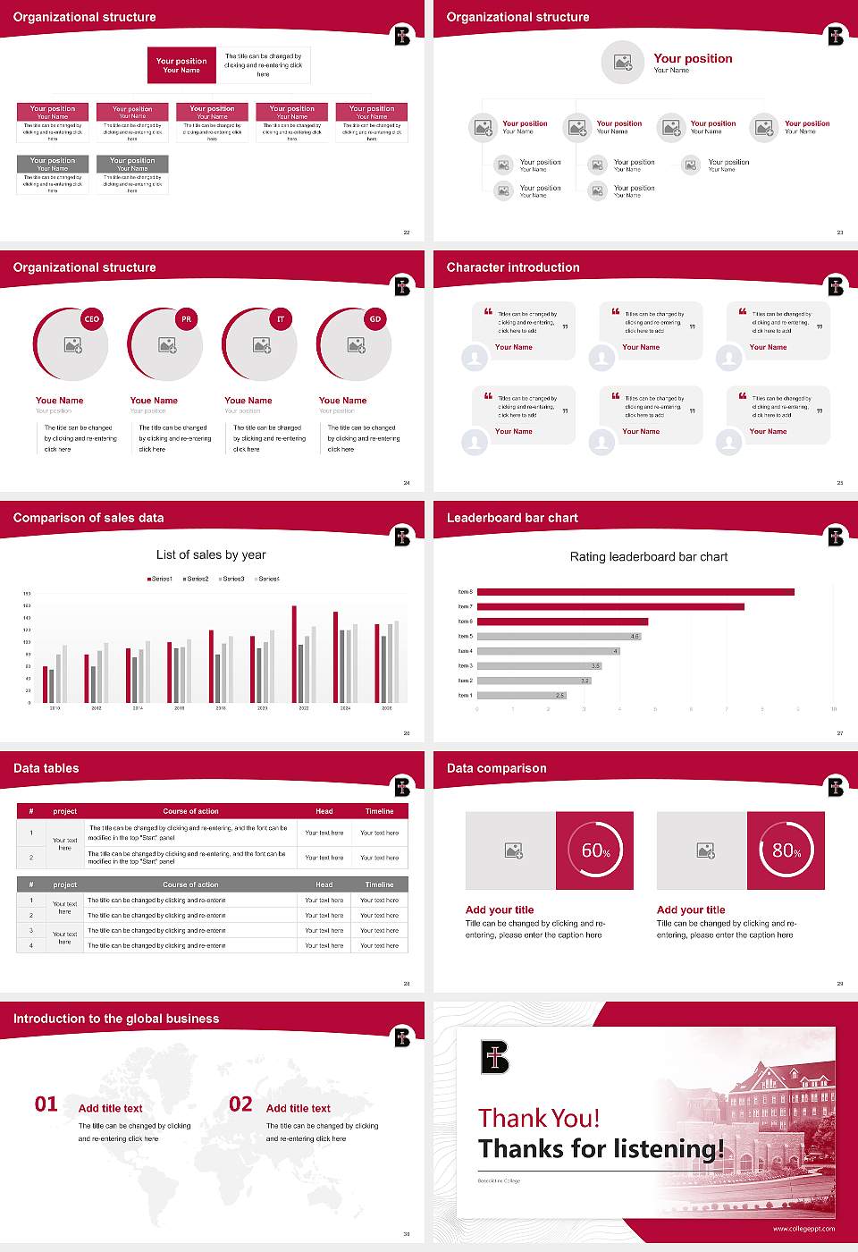 Benedictine College Academic Presentation/Research Findings Report PPT Template16:9 ratio PPT effect preview image4