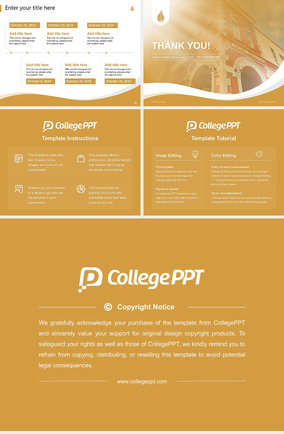 Beacon College Lecture Sharing and Networking Event PPT Template4:3 ratio PPT effect preview image4