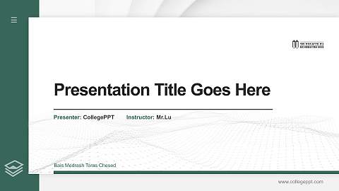 Bais Medrash Toras Chesed Thesis Proposal/Graduation Defense PPT Template