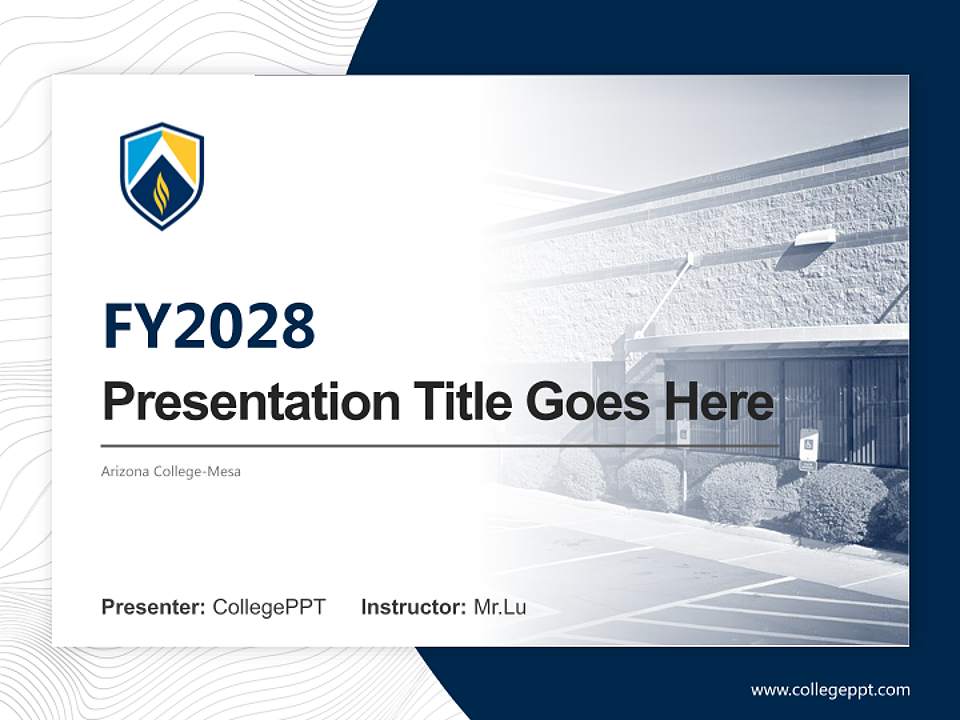 Arizona College-Mesa Academic Presentation/Research Findings Report PPT Template4:3 ratio PPT effect preview image5