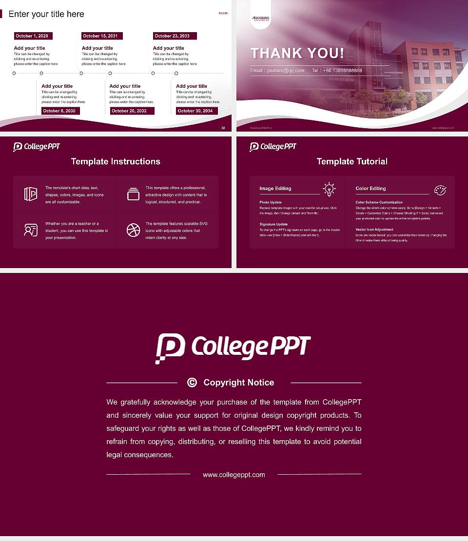 Augsburg University Lecture Sharing and Networking Event PPT Template16:9 ratio PPT effect preview image4