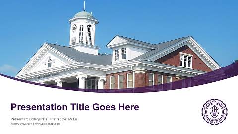 Asbury University Course/Courseware Creation PPT Template