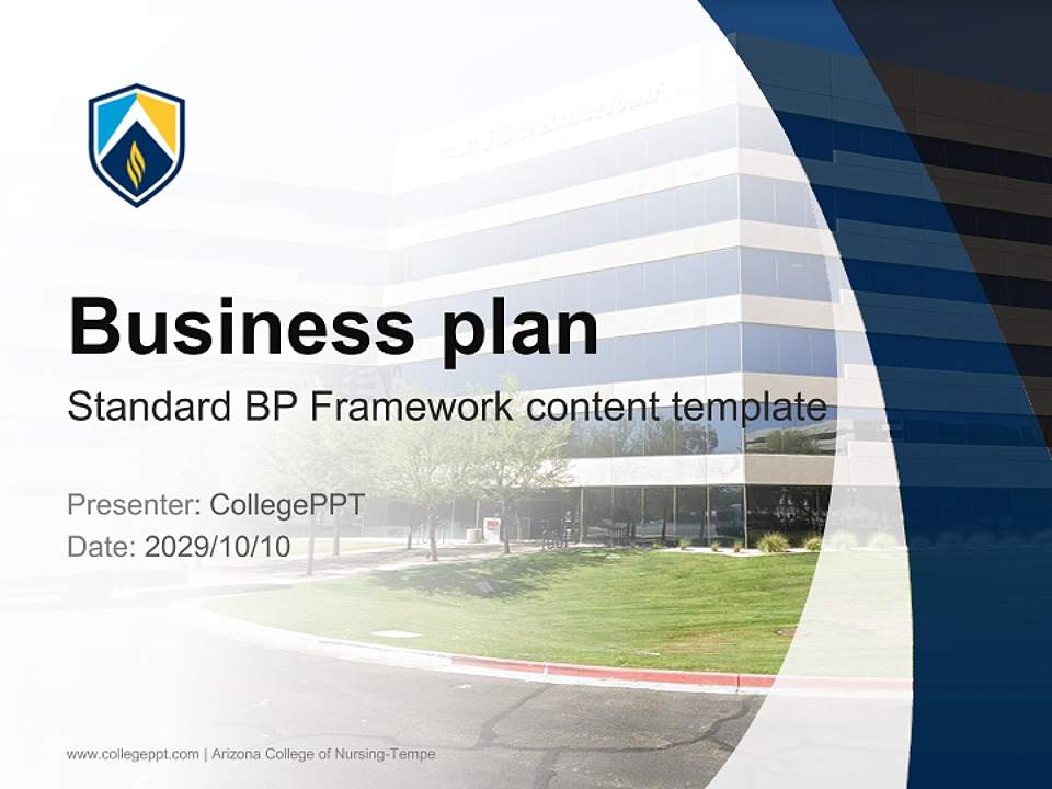 Arizona College of Nursing-Tempe Competition/Entrepreneurship Contest PPT Template4:3 ratio PPT effect preview image9