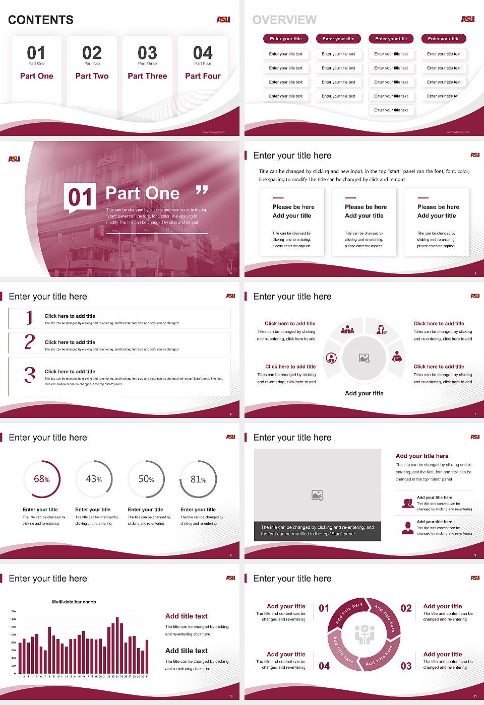 Arizona State University-Downtown Phoenix Lecture Sharing and Networking Event PPT Template16:9 ratio PPT effect preview image2