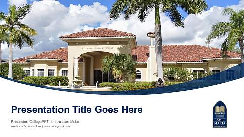 Ave Maria School of Law Course/Courseware Creation PPT Template