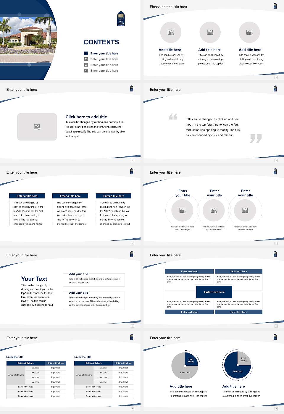 Ave Maria School of Law Course/Courseware Creation PPT Template16:9 ratio PPT effect preview image2