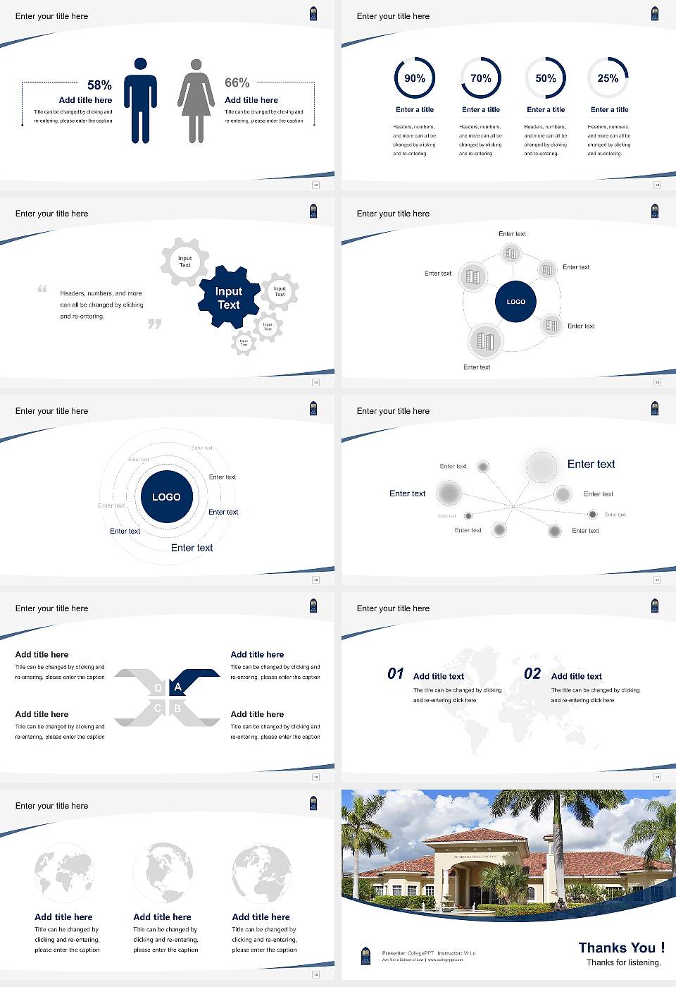 Ave Maria School of Law Course/Courseware Creation PPT Template16:9 ratio PPT effect preview image4