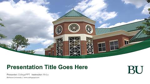 Belhaven University Course/Courseware Creation PPT Template