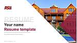 Arizona State University Campus Immersion履歴書PPTテンプレート