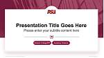Arizona State University Digital Immersion Beursverdediging PPT-sjabloon