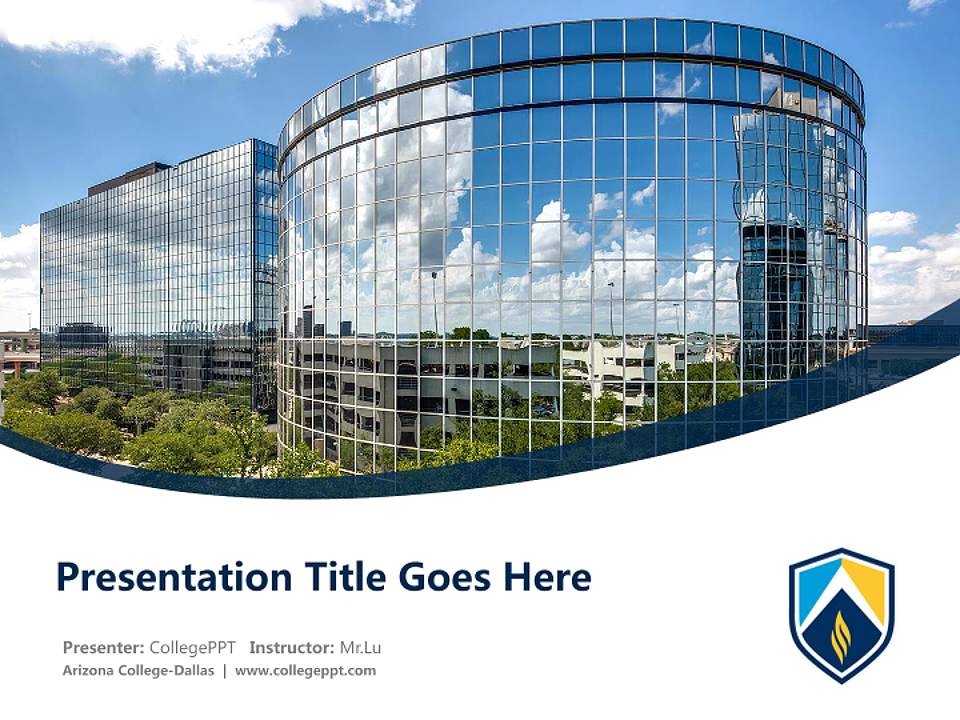 Arizona College-Dallas Course/Courseware Creation PPT Template4:3 ratio PPT effect preview image5
