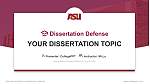 Arizona State University-Polytechnic Graduation Thesis Defense PPT Template