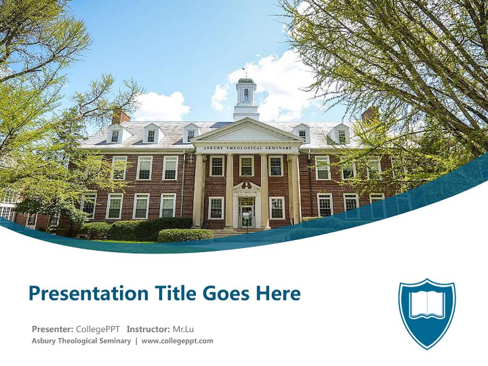 Asbury Theological Seminary Course/Courseware Creation PPT Template4:3 ratio PPT effect preview image5