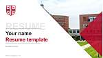 Benedictine University Resume PPT Template