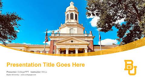 Baylor University Course/Courseware Creation PPT Template