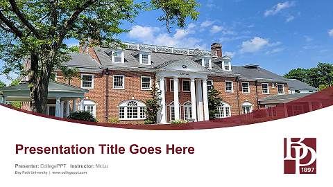 Bay Path University Course/Courseware Creation PPT Template