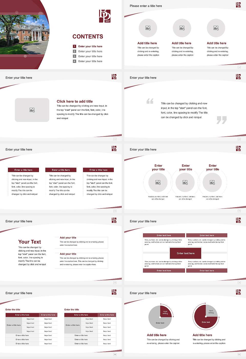 Bay Path University Course/Courseware Creation PPT Template16:9 ratio PPT effect preview image2