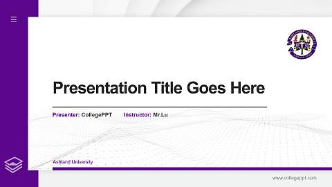 Ashland University Thesis Proposal/Graduation Defense PPT Template