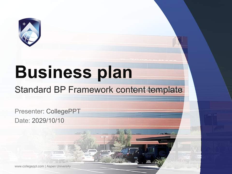 Aspen University Competition/Entrepreneurship Contest PPT Template4:3 ratio PPT effect preview image9