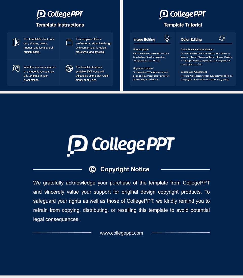 Auburn University Course/Courseware Creation PPT Template4:3 ratio PPT effect preview image5