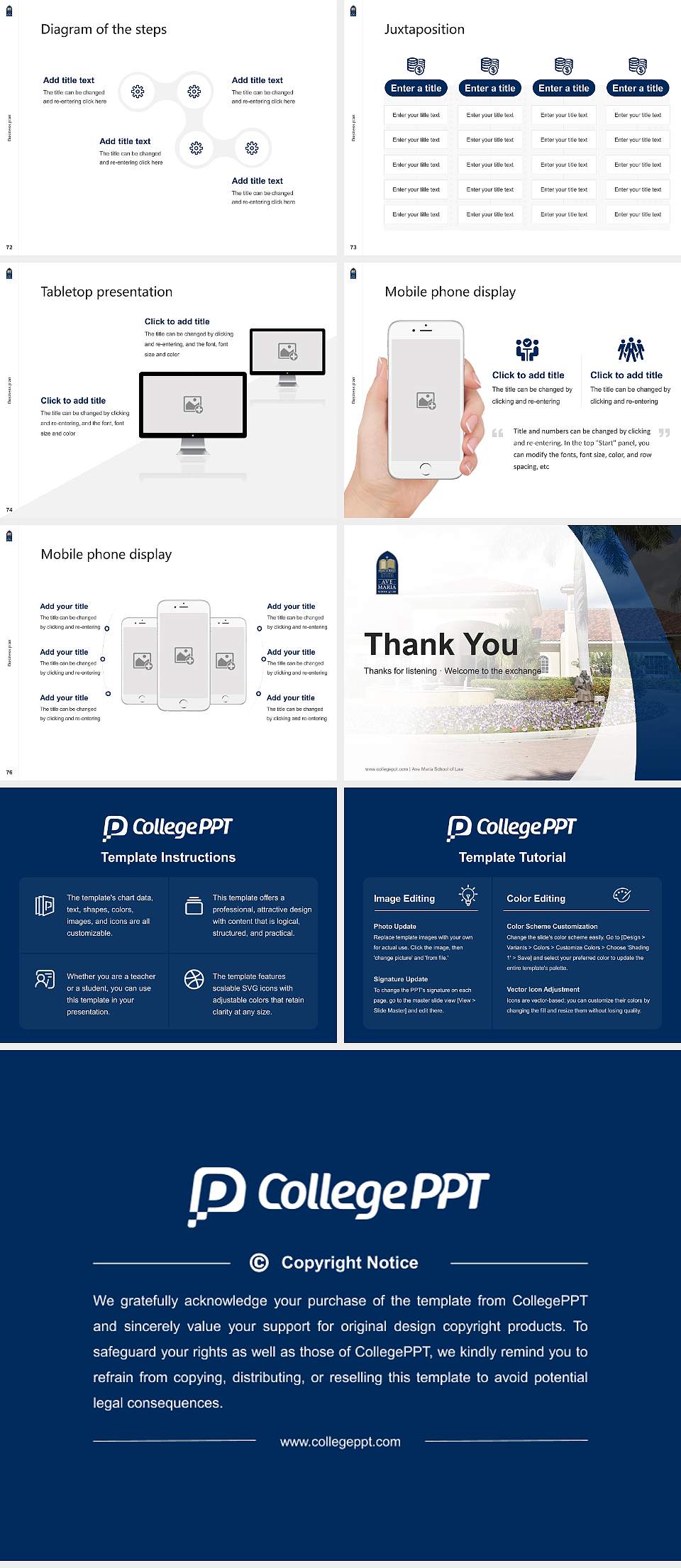 Ave Maria School of Law Competition/Entrepreneurship Contest PPT Template4:3 ratio PPT effect preview image9