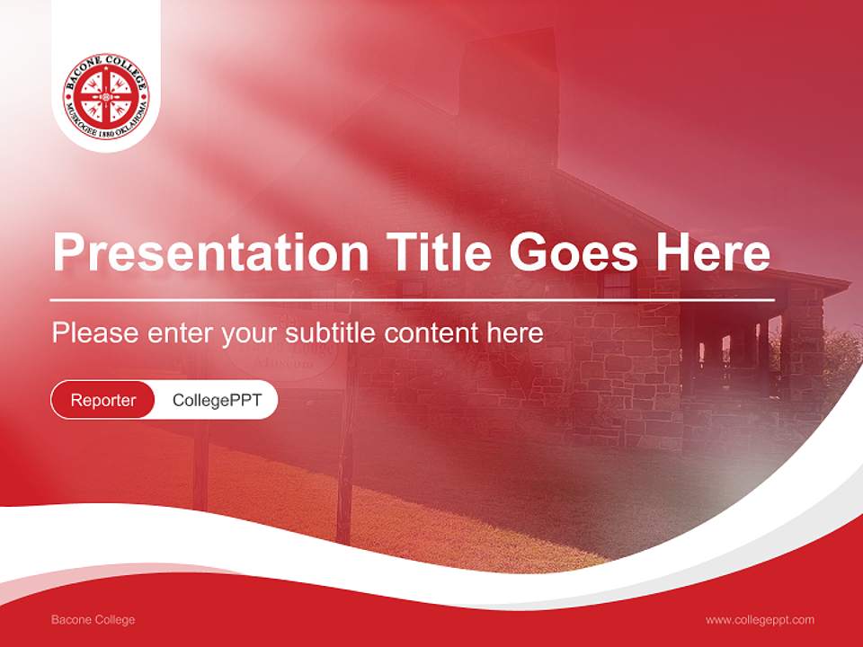 Bacone College Lecture Sharing and Networking Event PPT Template4:3 ratio PPT effect preview image4