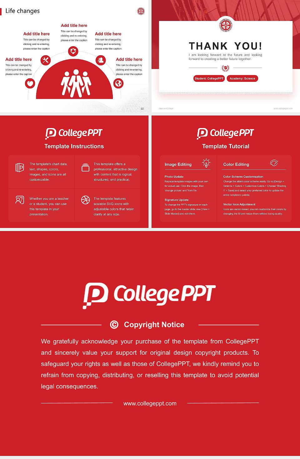 Bacone College National Scholarship Defense PPT Template4:3 ratio PPT effect preview image4