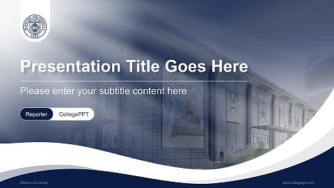 Mission University Lecture Sharing and Networking Event PPT Template