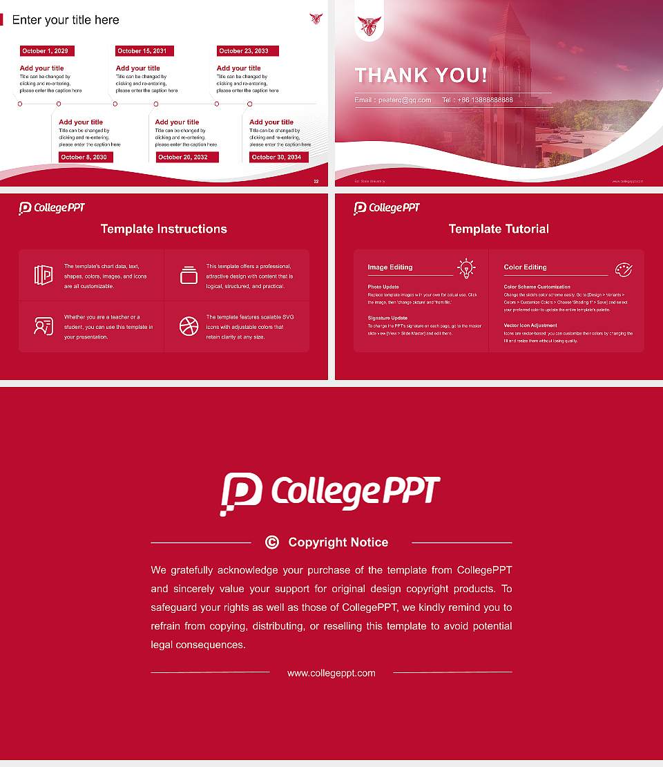 Ball State University Lecture Sharing and Networking Event PPT Template16:9 ratio PPT effect preview image4