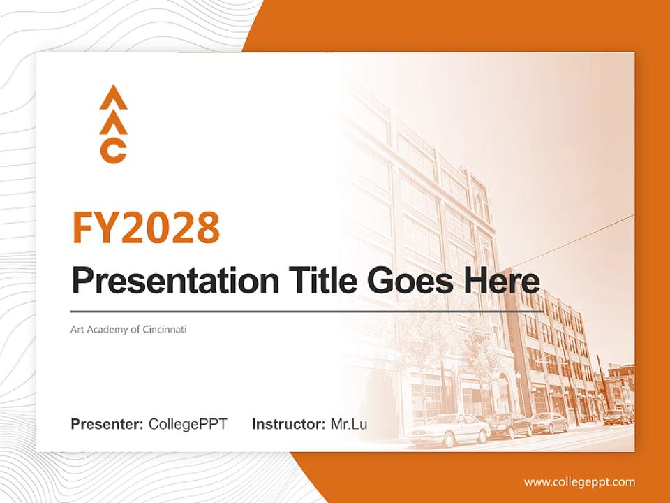 Art Academy of Cincinnati Academic Presentation/Research Findings Report PPT Template4:3 ratio PPT effect preview image5
