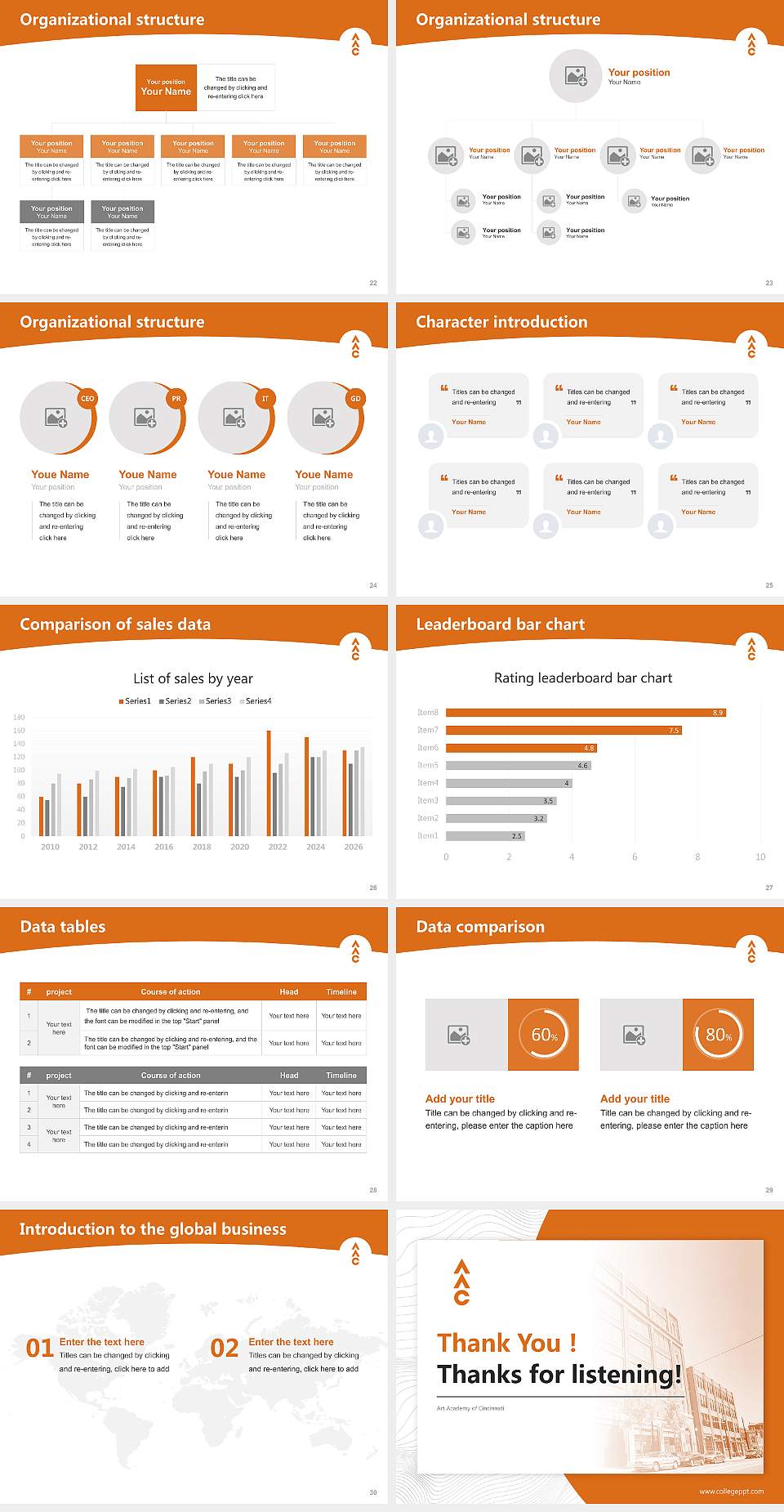 Art Academy of Cincinnati Academic Presentation/Research Findings Report PPT Template4:3 ratio PPT effect preview image4