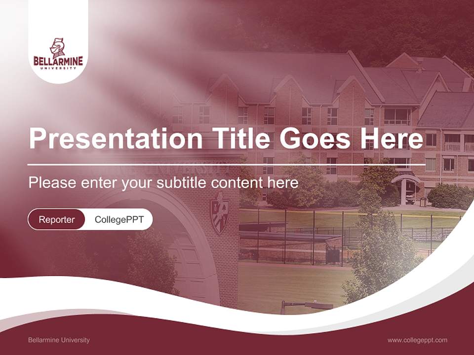 Bellarmine University Lecture Sharing and Networking Event PPT Template4:3 ratio PPT effect preview image4