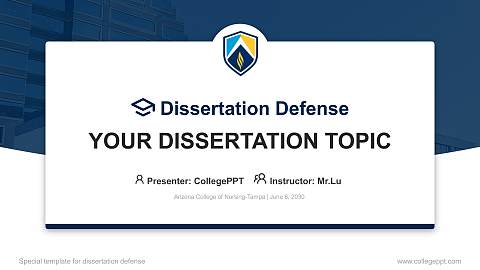 Arizona College of Nursing-Tampa Graduation Thesis Defense PPT Template