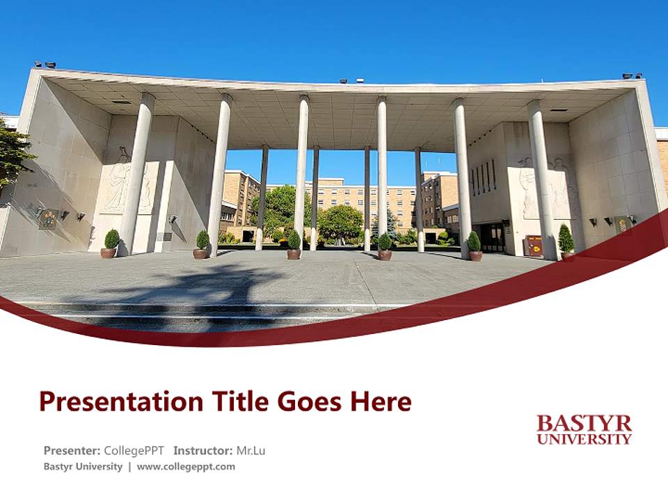 Bastyr University Course/Courseware Creation PPT Template4:3 ratio PPT effect preview image5