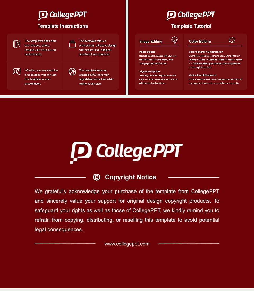 Bastyr University Course/Courseware Creation PPT Template4:3 ratio PPT effect preview image5