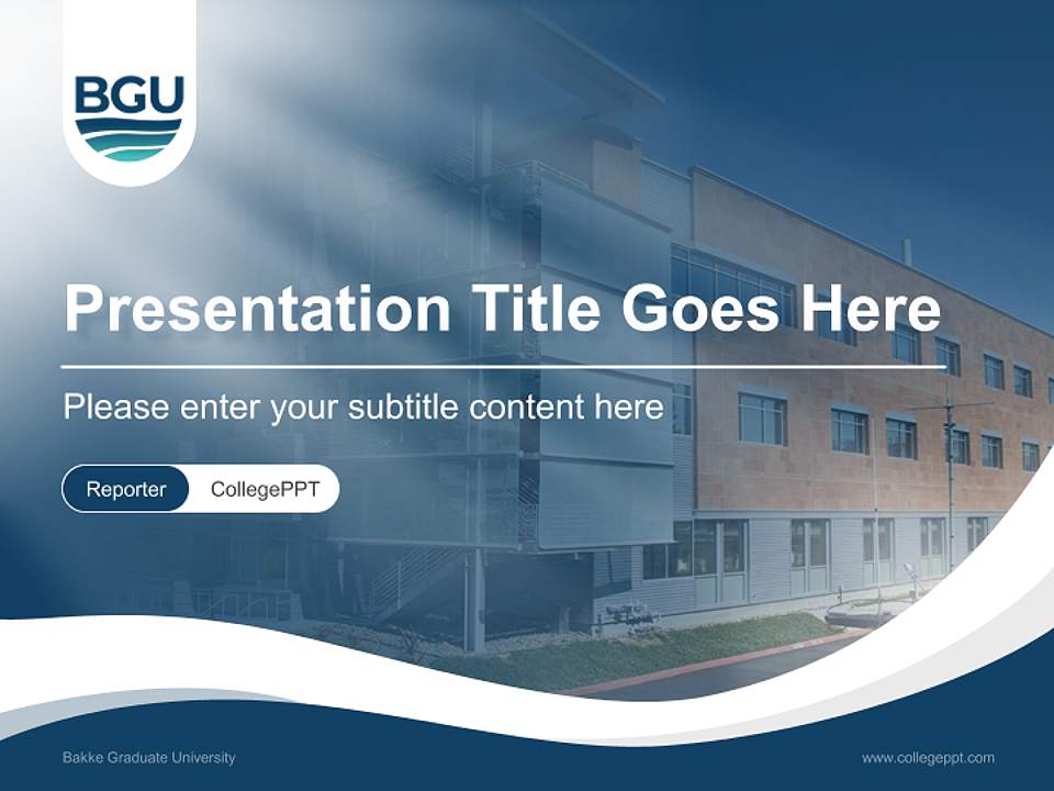 Bakke Graduate University Lecture Sharing and Networking Event PPT Template4:3 ratio PPT effect preview image4