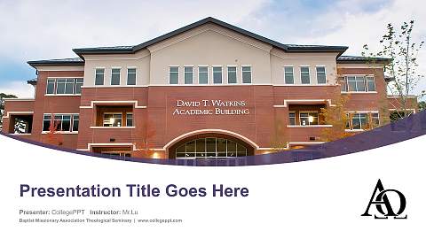 Baptist Missionary Association Theological Seminary Course/Courseware Creation PPT Template