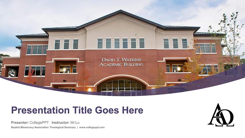 Baptist Missionary Association Theological Seminary Course/Courseware Creation PPT Template16:9 ratio PPT effect preview image