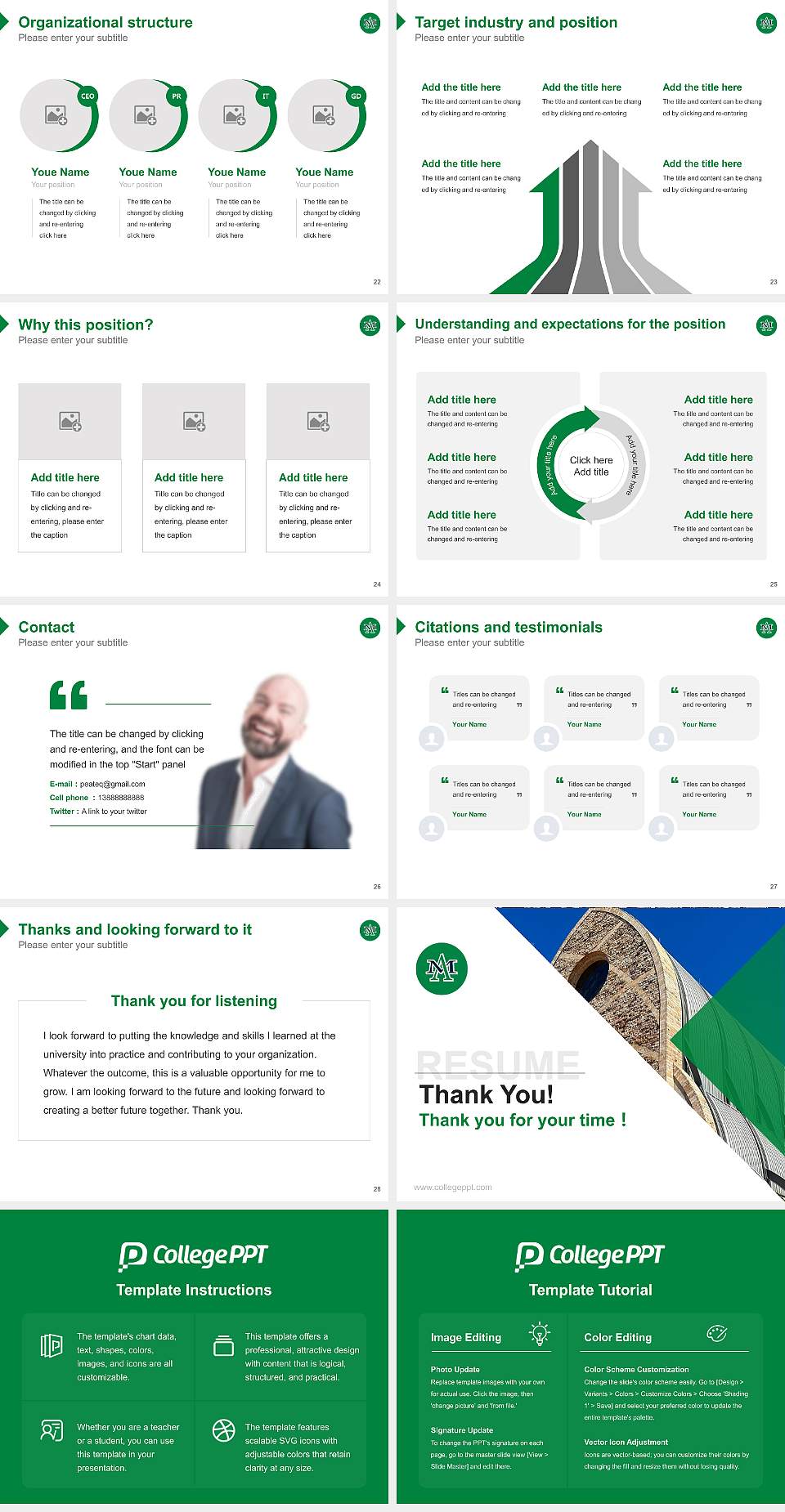 Ave Maria University Resume PPT Template4:3 ratio PPT effect preview image4