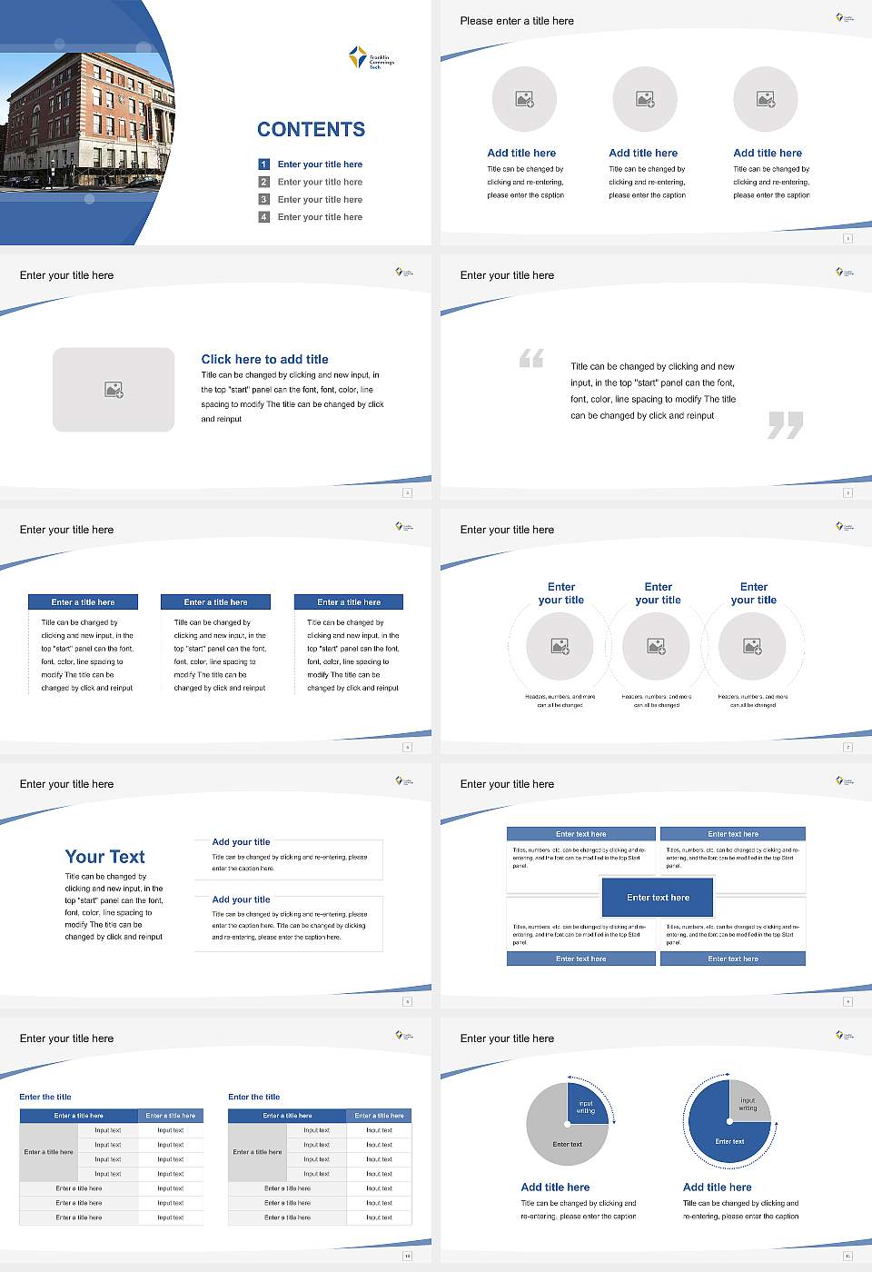 Benjamin Franklin Institute of Technology Course/Courseware Creation PPT Template16:9 ratio PPT effect preview image2