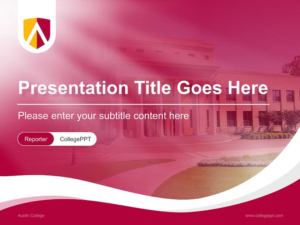 Austin College Lecture Sharing and Networking Event PPT Template4:3 ratio PPT effect preview image4